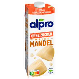 Alpro Mandel-Drink Ohne Zucker Ungeröstet vegan 1l